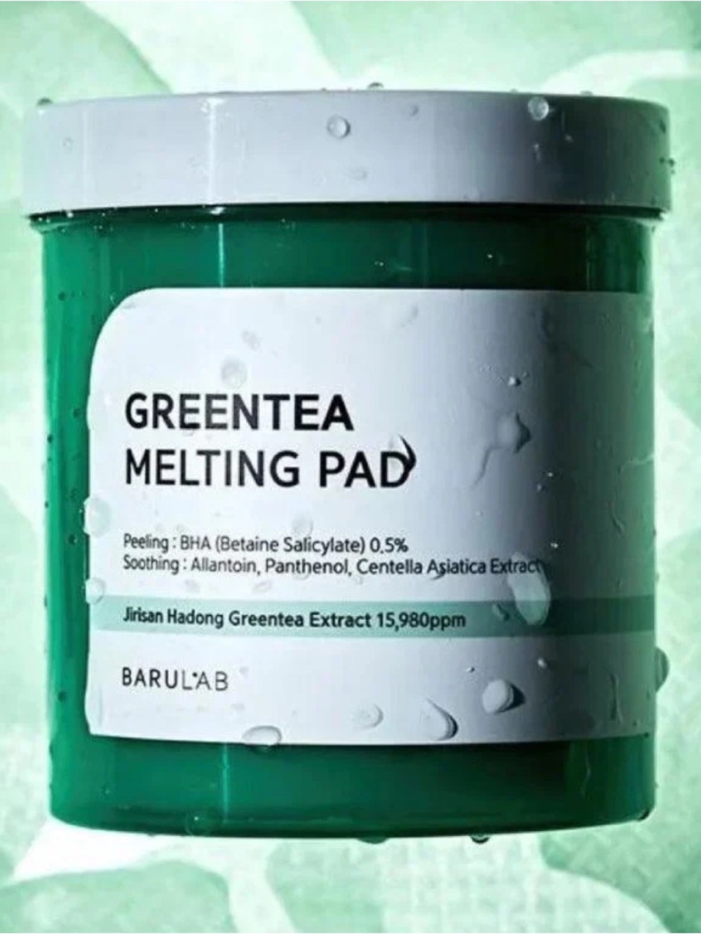 BARULAB Greentea Melting Toner Pads 380ml (150 count) Imperfect Box